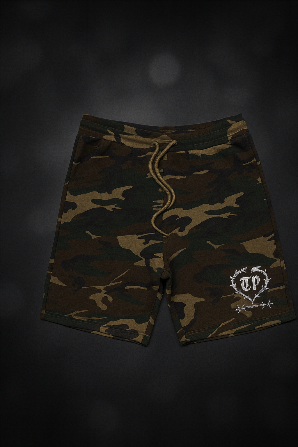 THORN HEART – SIN TIEMPO Camo Shorts