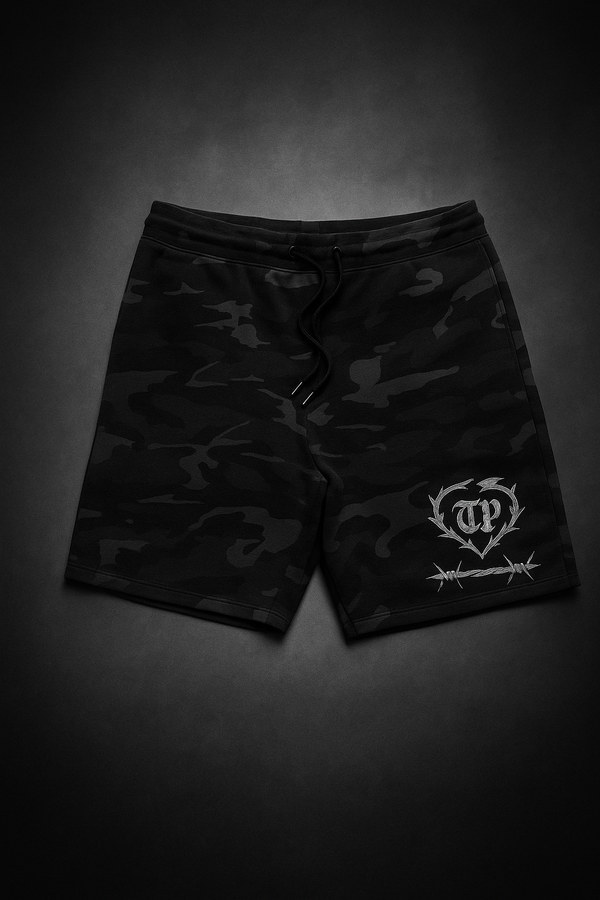 THORN HEART – SIN TIEMPO Camo Shorts
